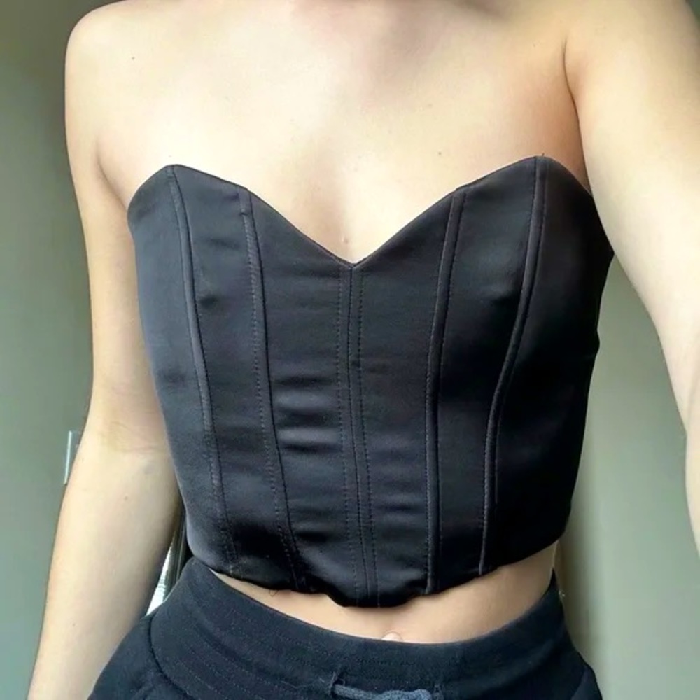Zara Black Corset Top